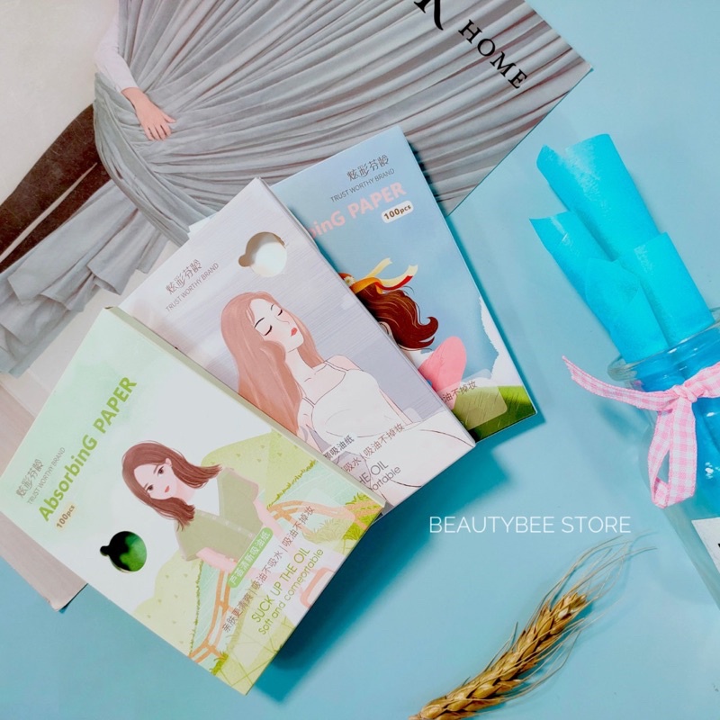 FACE OIL PAPER / KERTAS MINYAK WAJAH ISI 100 PCS (F3416)