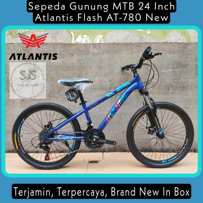(KHUSUS GOJEK/GRAB) Sepeda Gunung MTB 24 Inch ATLANTIS FLASH AT 780