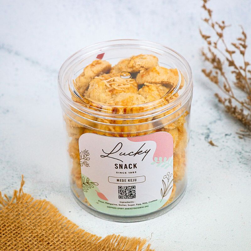 

Kue Kering "Mede Keju" Premium Wijsman Wisman 250 Gram Toples Tabung