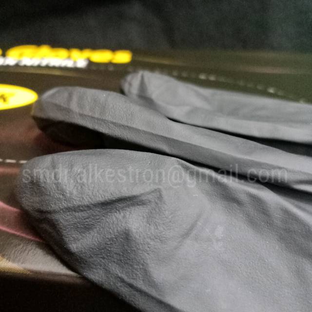 Safe glove nitrile black/hitam sarung tangan onehealth/onemed