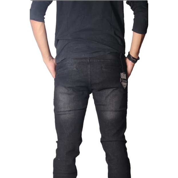 Celana Jeans/Denim Black Garment Spay Barazha