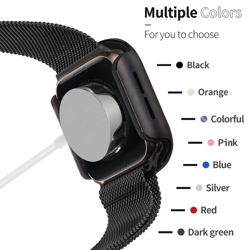 Metal Armor allumunium case apple watch 40mm 44mm bumper cover iwatch series 5 6 protector casing machined