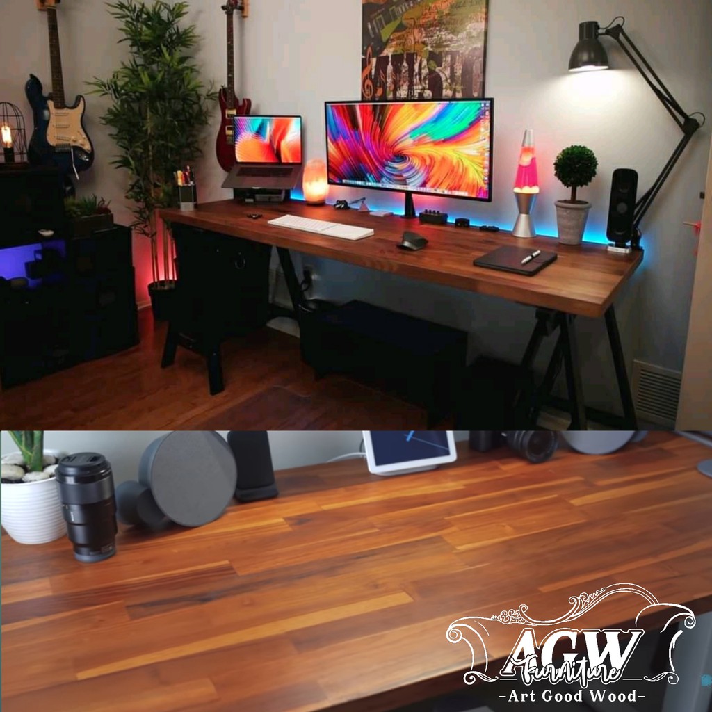 Meja Gaming Desk FJL Kantor office Belajar komputer PC Dapur Makan