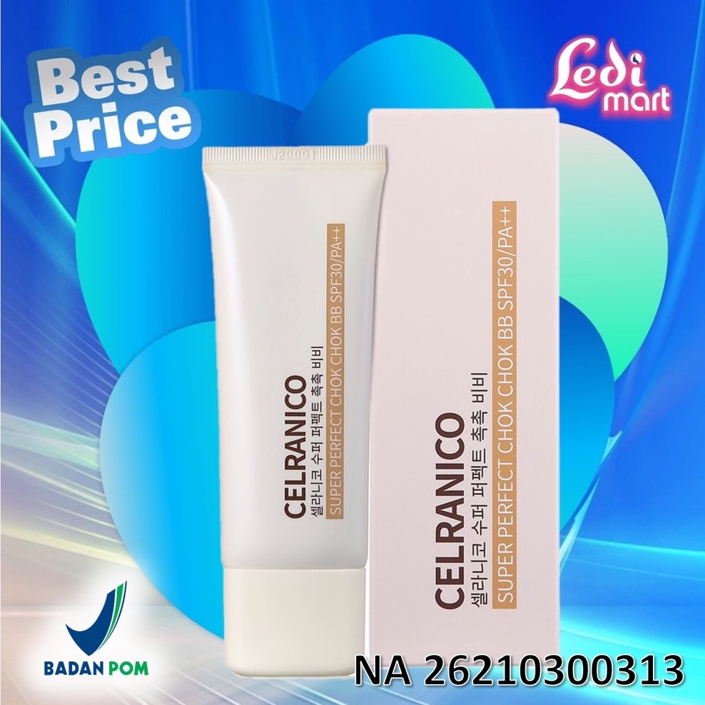 ORIGINAL Celranico Super Perfect Chok Chok BB SPF30 40ml / Pelembab Wajah / LEDI MART