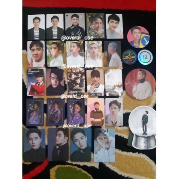Photocard Exo Official taman surga spinner mama universe (Kyungsoo Sehun)