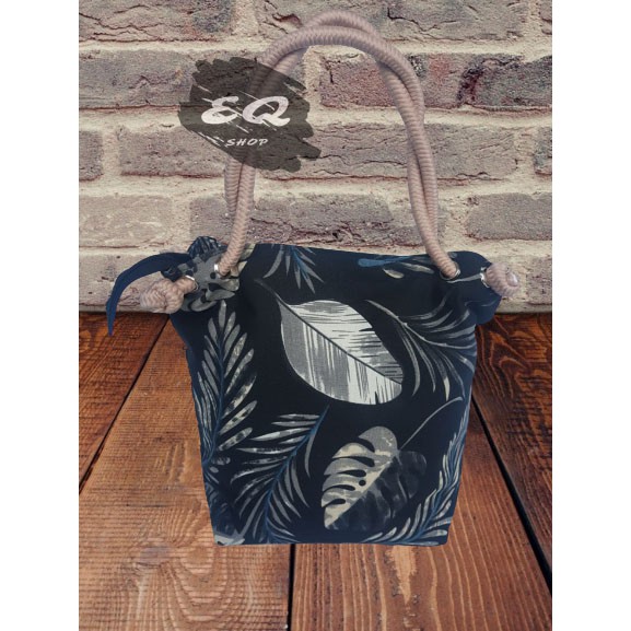 EQ_(COD) TOTEBAG Kanvas Tote bag Wanita Tebal Motif LUCU Model Tali Sumbu Tambang BESAR