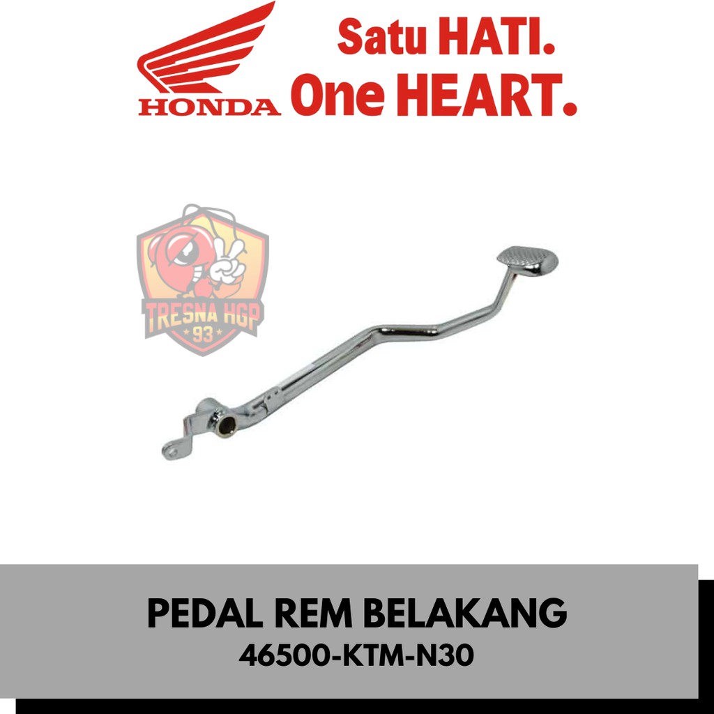 46500-KTM-N30 PEDAL REM BELAKANG SUPRA X 125 ORIGINAL | PEDAL COMP BRAKE 46500KTMN30
