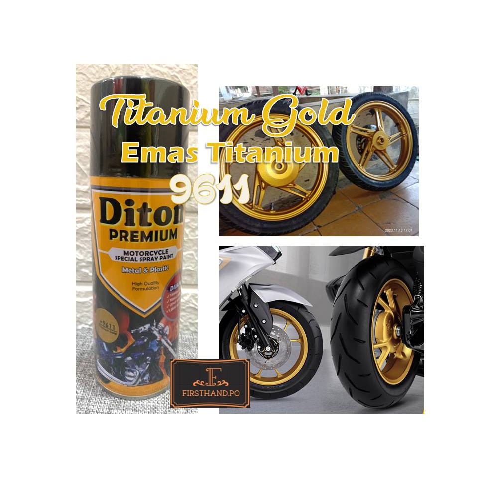 DITON CAT VELG MOTOR 9611 TITANIUM GOLD PREMIUM CAT SEMPROT