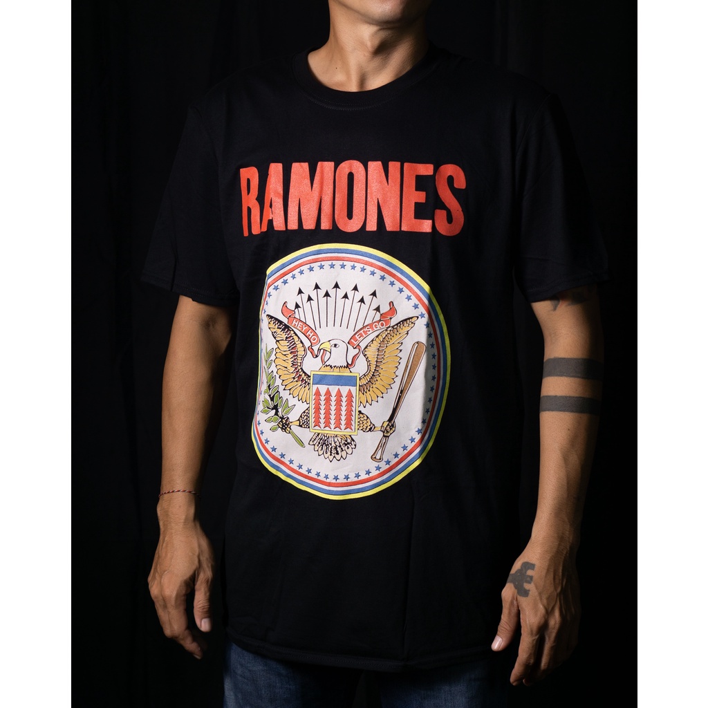 [ORI] Ramones - Full Colour Seal Official Tshirt Kaos Pria