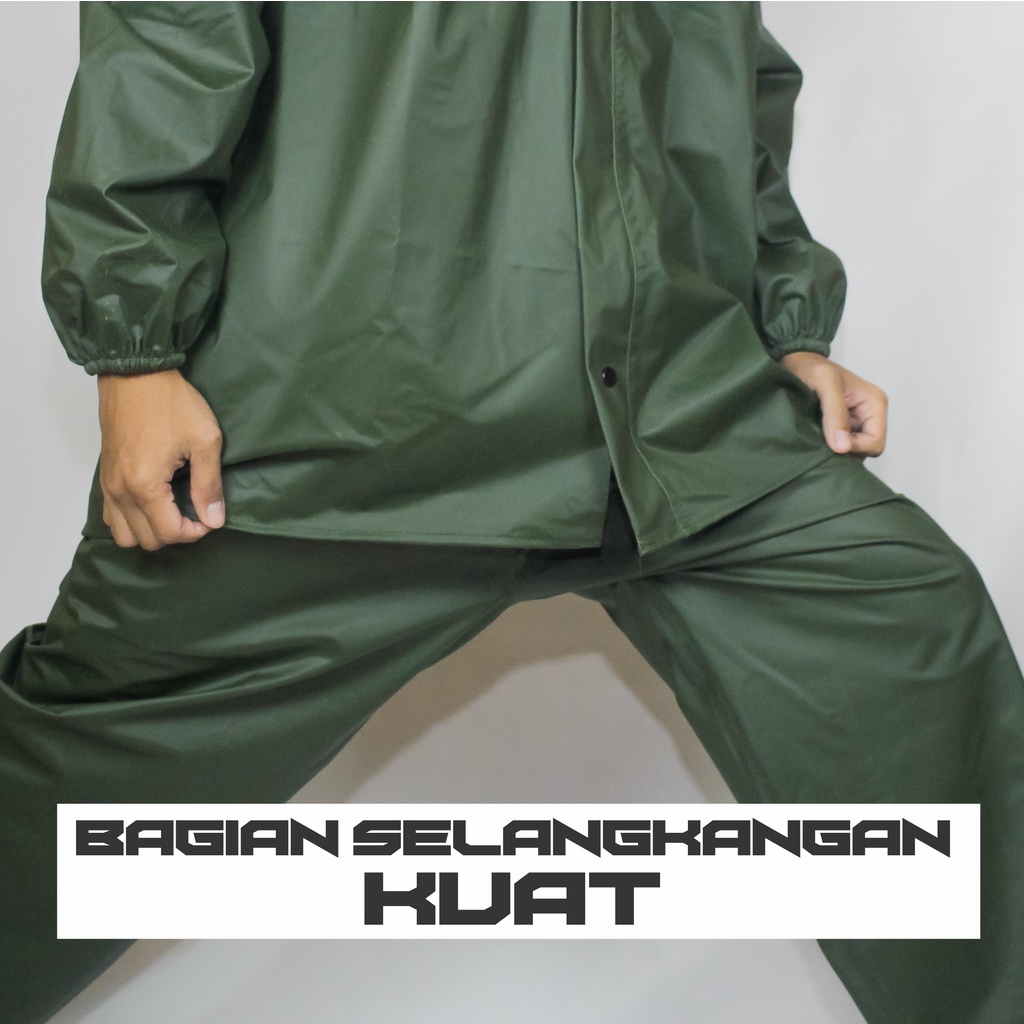 Jas Hujan Rain Coat Mantel Hujan Motor Anti Rembes KAISAR Setelan Jaket Celena Pria Wanita Full Pres Original Awet Kuat Halus