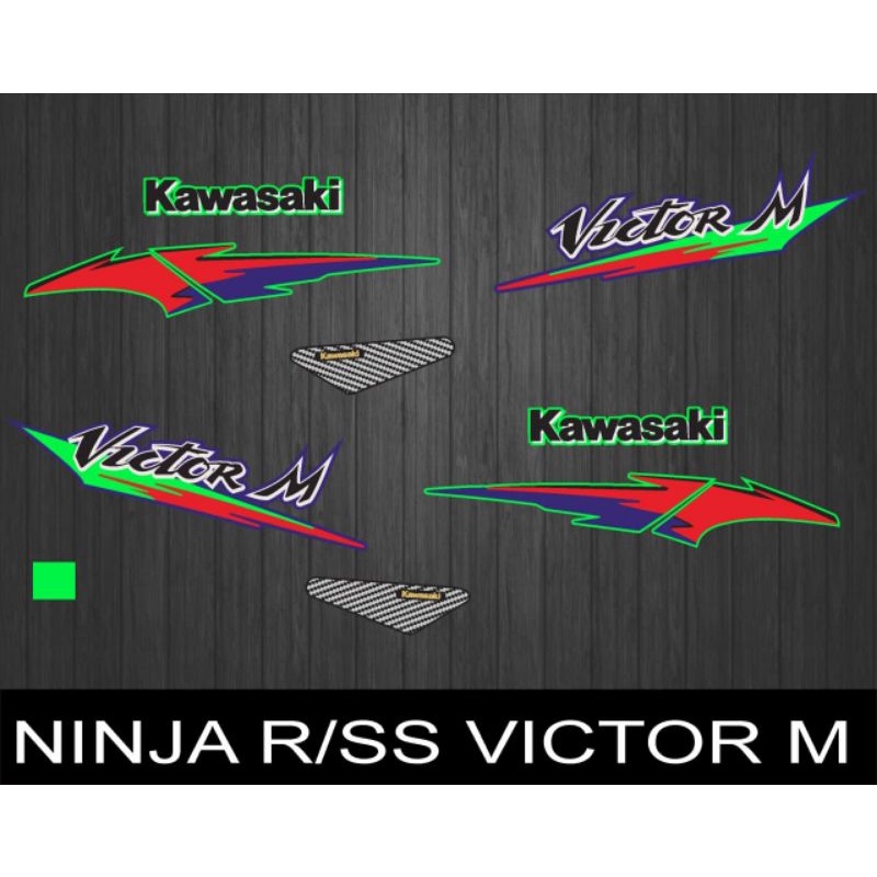 STIKER STRIPING DECAL NINJA R/SS VICTOR M