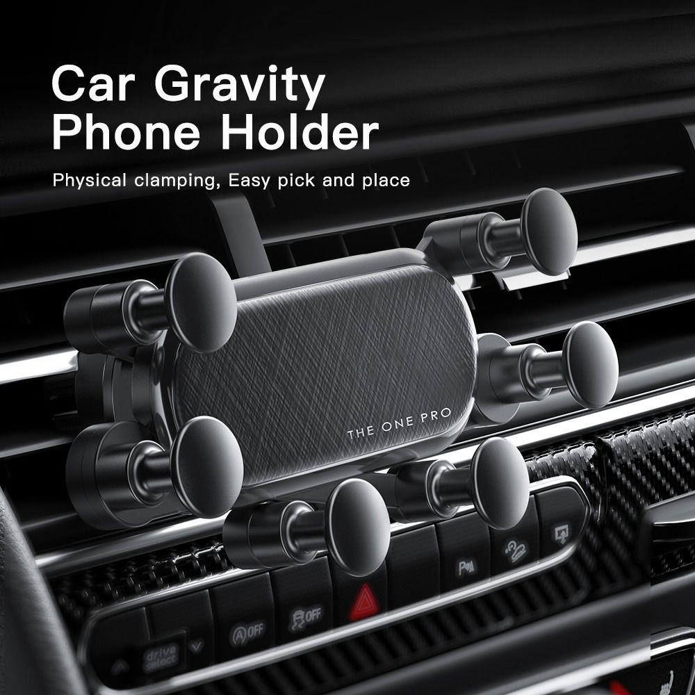 Preva Gravity Car Phone Holder Support Enam Titik Smartphone GPS Mount