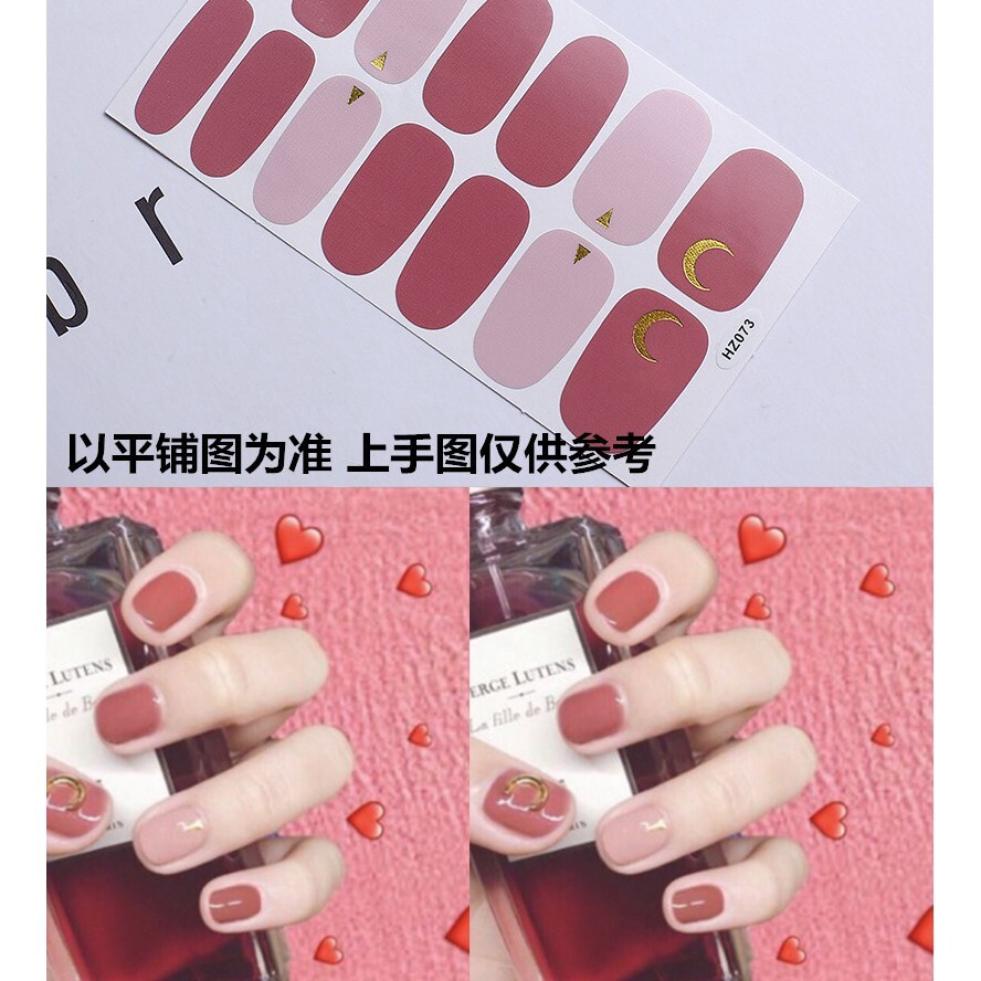 HZ Stiker Kuku Palsu 3d Bahan Akrilik Untuk Nail Art