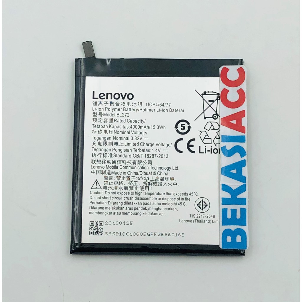 BATERAI LENOVO K6 POWER / BATERAI LENOVO K6 POWER / BATRE BL272 ORI