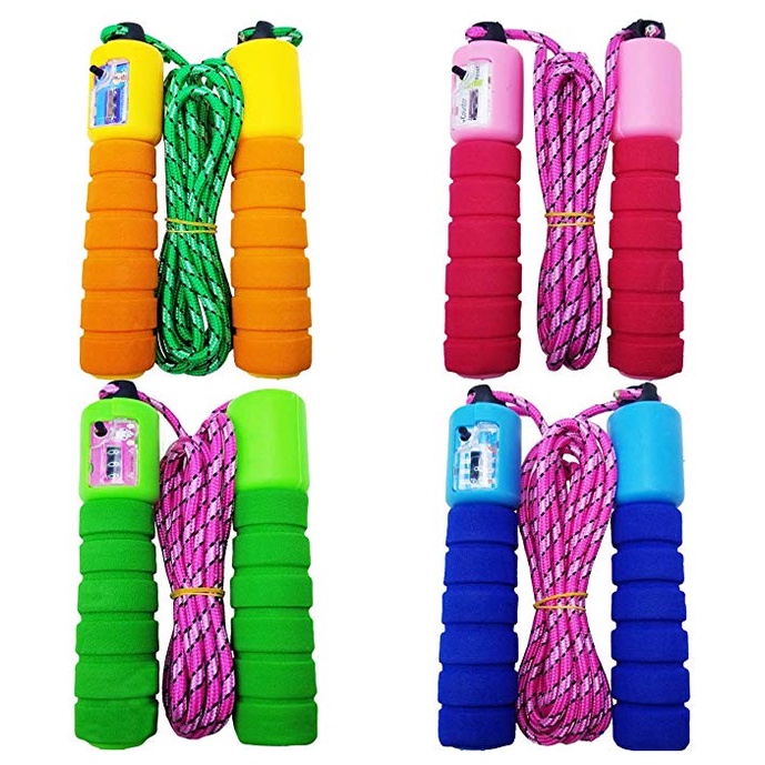 Termurah Jump Skipping Rope Soft Handle Counter Tali Skiping