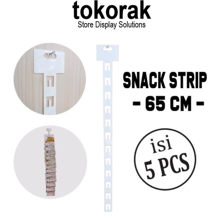 CLIP STRIP DISPLAY MAKANAN RINGAN SNACK PERMEN PER 5 PCS