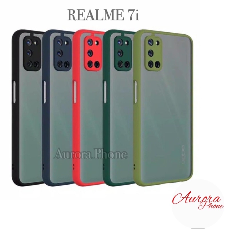 Realme 7i Frosted Camera Protection Casing Realme 7i / Soft Case Realme 7i / Realme 7i / Frosted Sof