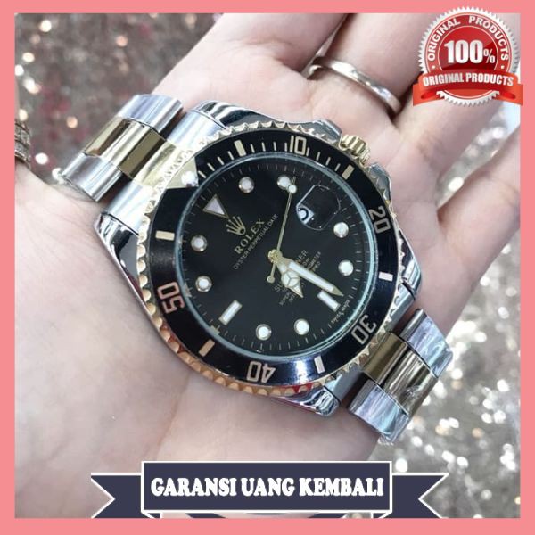 Jam Tangan Pria Rolex Rantai New ( FossilSwiss Armyquiksilver) Berkualitas