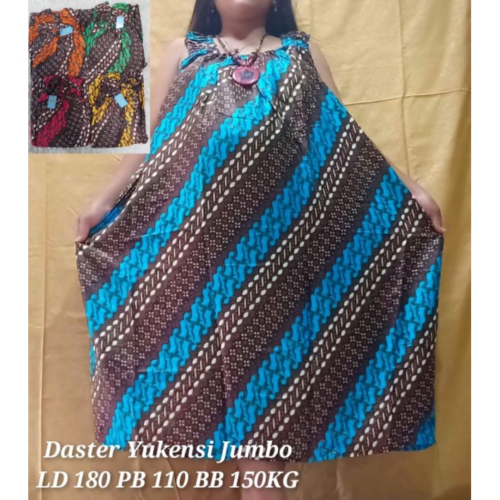 Daster Payung Yukensi Ekstra Jumbo Motif Batik LD 180 / Daster Super Jumbo/ Daster Super Besar
