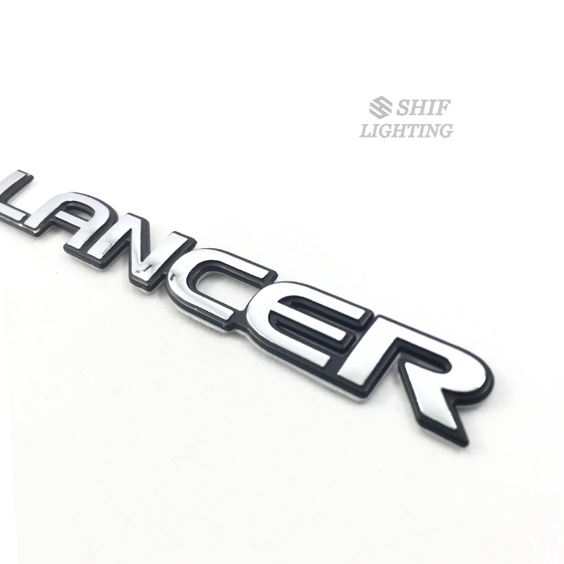 1Pc Stiker Emblem Logo LANCER Bahan ABS Krom Untuk Bagasi Belakang Mobil MITSUBISHI LANCER