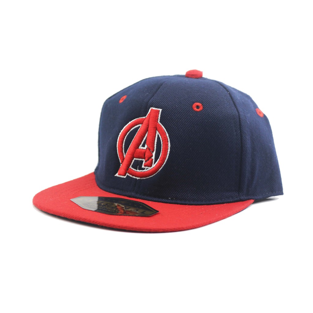 AV.ENGER TOPI ANAK SNAPBACK KEREN/TOPI HIP HOP KARAKTER-NAVY RED