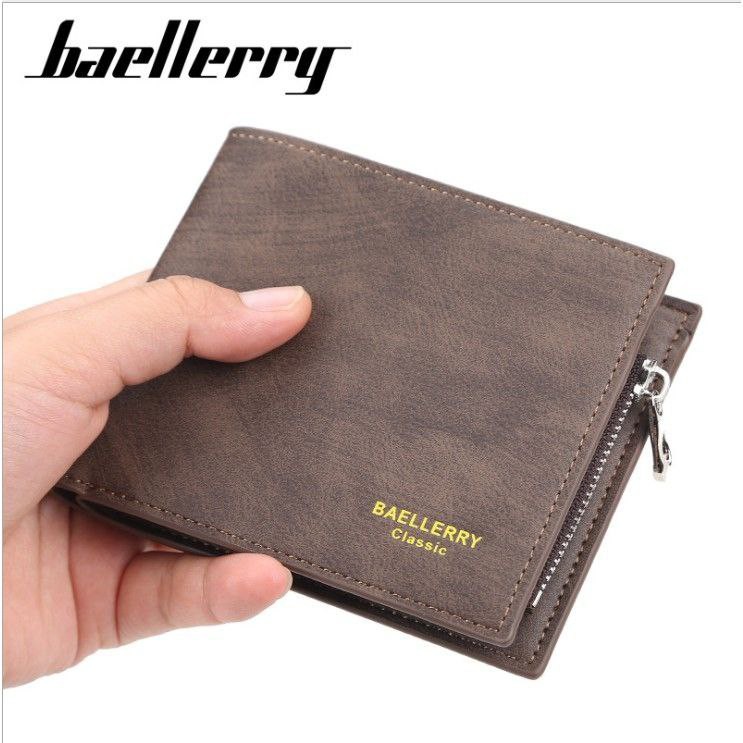 Dompet Lipat Pria Import Baellerry Pendek 7 Slot Kartu 100% Original Extra Tempat Koin (COD)