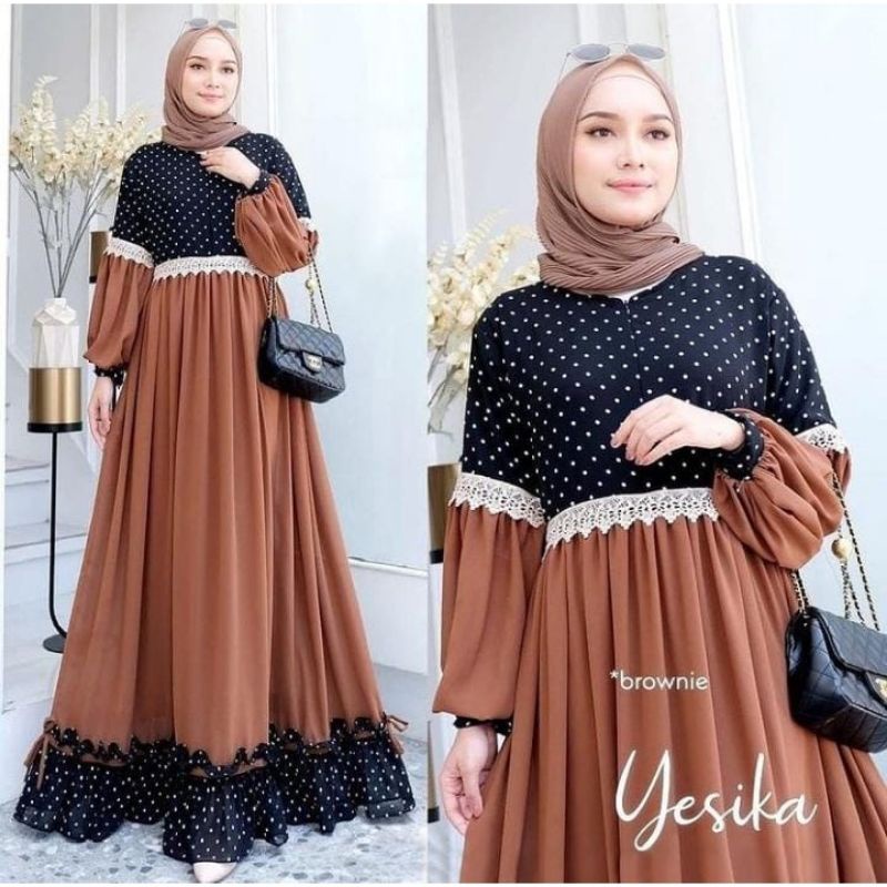 Yesika dress gamis maxy fashion muslim