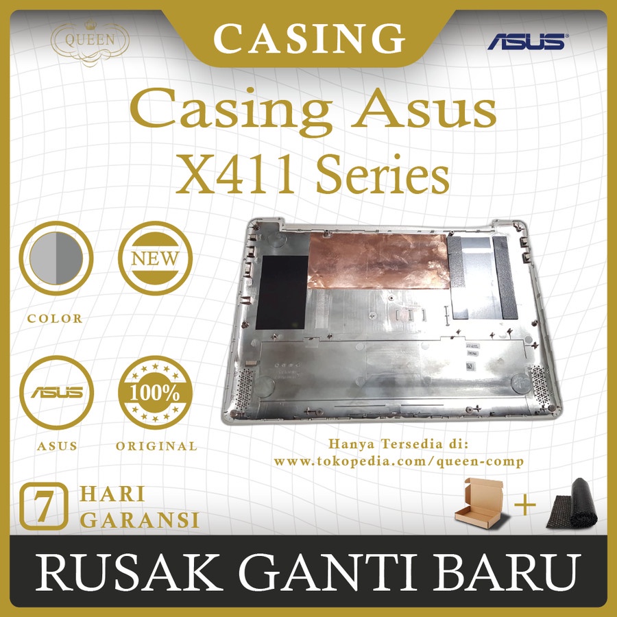 Casing Bawah Laptop Asus X411 X411UQ Series Original