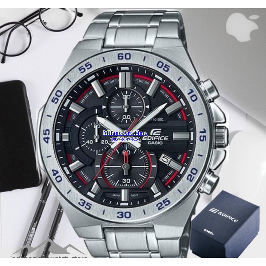 Mega Promo Casio Edifice Type EFR 564D 1AVUDF Pria Style - er-564 - efr564 Chronograph Solid Stainle