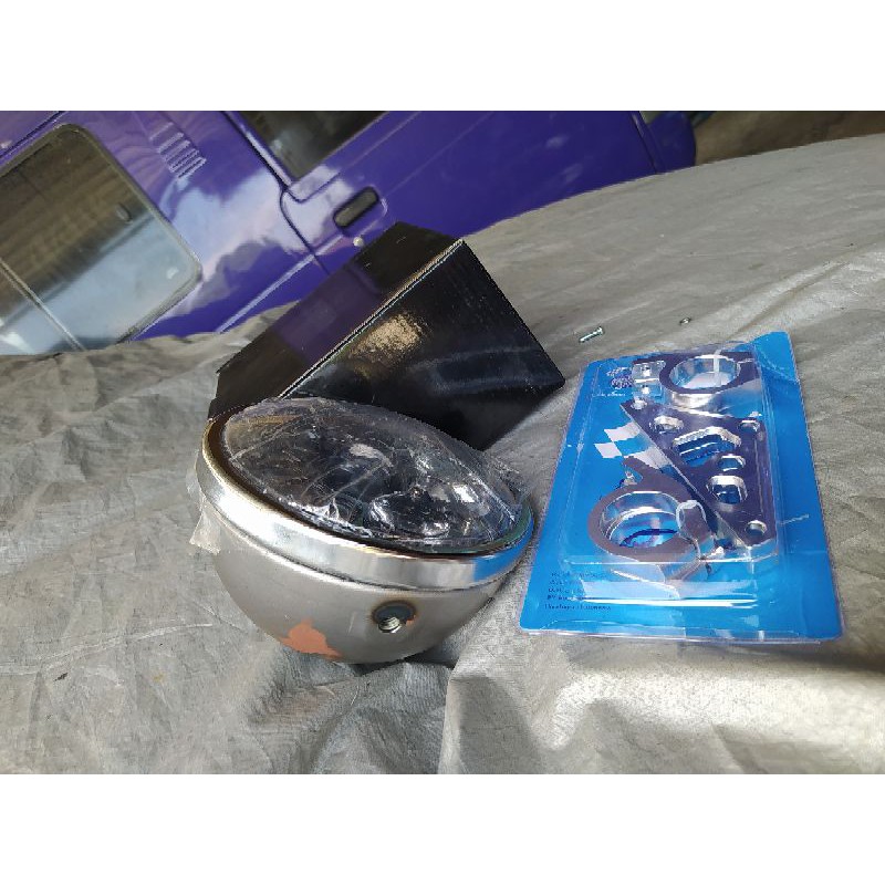 Lampu Daymaker 16 Led Set Batok L2G Kupingan Cnc IMPORT as 31 as 33