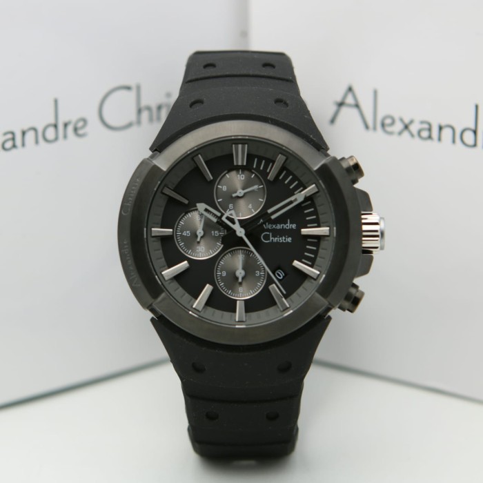 [ ORIGINAL ] Jam Tangan Pria / Cowok Alexandre Christie 6566 AC 6566 - RED ori