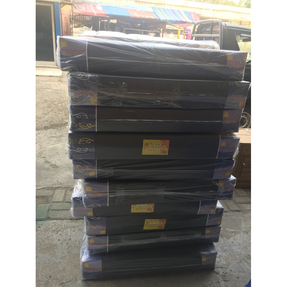 Kasur Busa Olympic Std Cover Oscar Hitam Anti Ompol/Air 90x200x14 cm