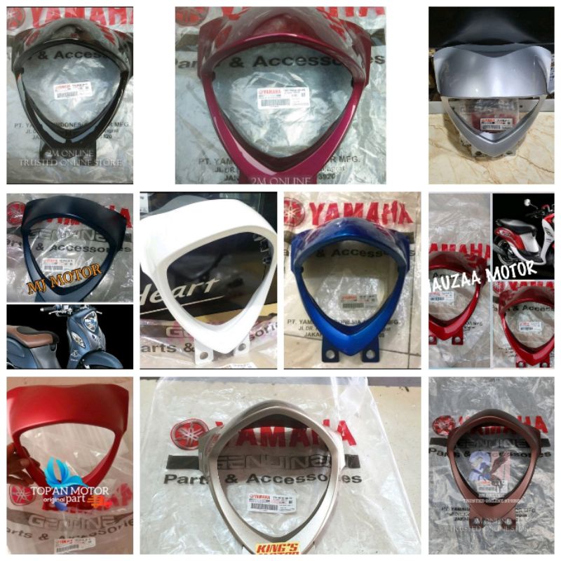 COVER BATOK LAMPU DEPAN FINO FI HITAM ORI YGP 1YD-H4144-00-33