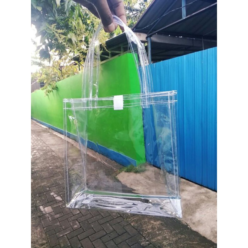 

20x18x10 beli satuan boleh banget! tas mika polos murah! tas parcel lebaran!