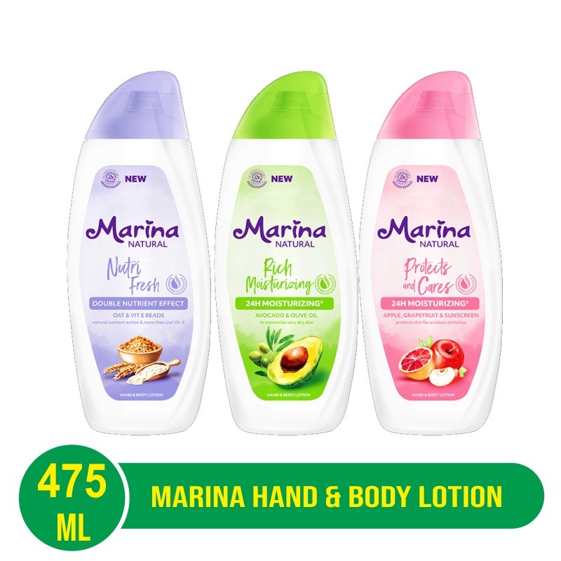 Marina Natural Hand &amp; Body Lotion 475ml