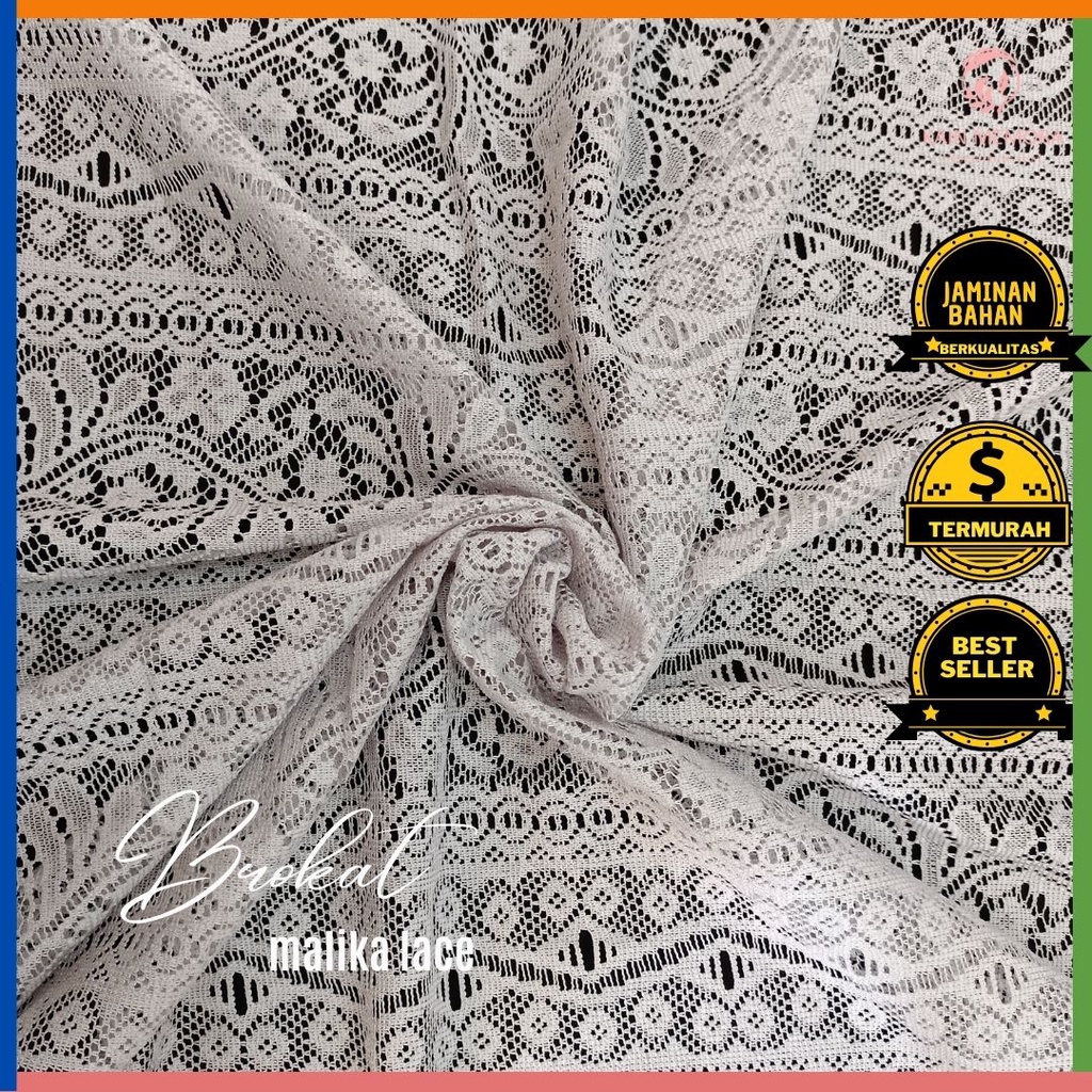 Kain Memora Kain Brokat Malika Lace Lebar 150 cm