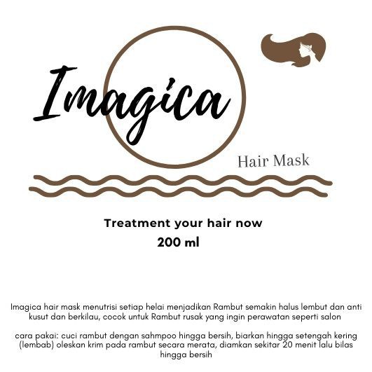 HAIRMASK IMAGICA 200ml PELURUS RAMBUT [BELI 1 GRATIS 1]