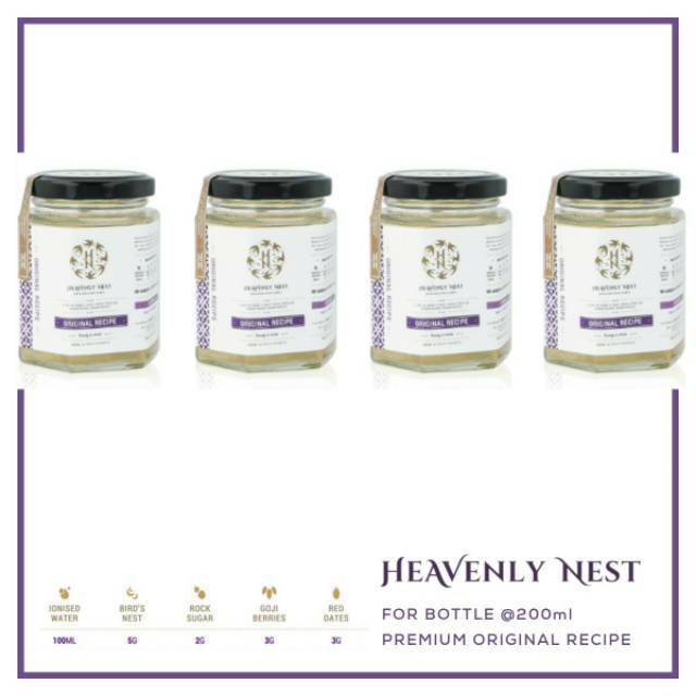 

Heavenly Nest - 1 box ( 4 pcs) premium bird nest original recipe @200ml