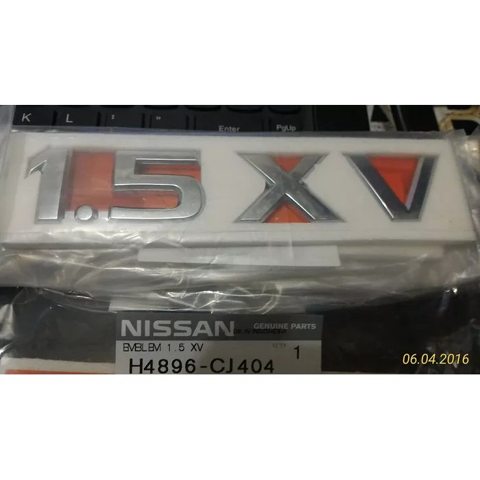 ORI Emblem LOGO Tulisan 1.5 XV Livina Evalia Lama Old 2007 2008 2009 2010 2011 2012 Bagasi Belakang 