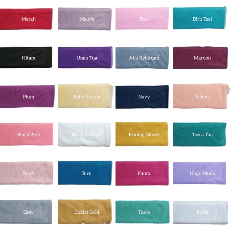 Kain tile polos bahan tille halus soft tulle tule lembut &quot;Lebar 150cm&quot;