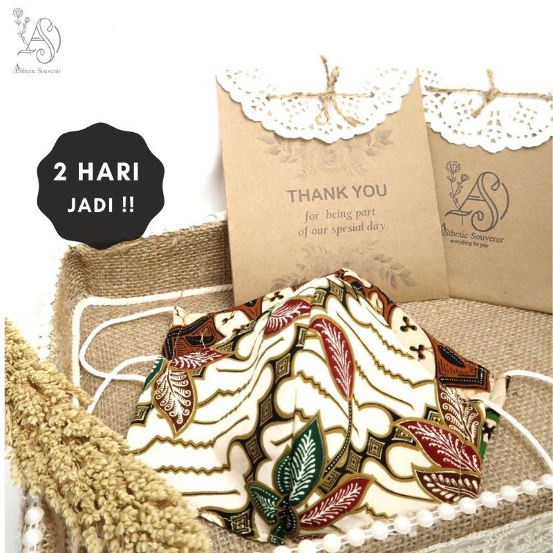 AESTHETIC SOUVENIR FACE MASK SOUVENIR MASKER BATIK SOUVENIR MASKER KAIN
