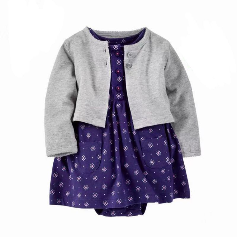DRESS ROMPER CARDIGAN CARTER'S ANAK BAYI CEWEK C1037-19