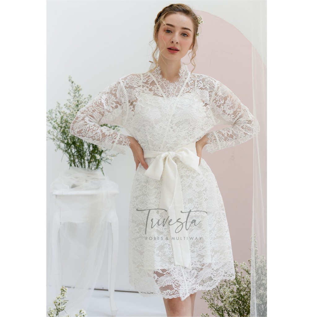 Neisy Robe - KIMONO PENGANTIN BROKAT PENDEK