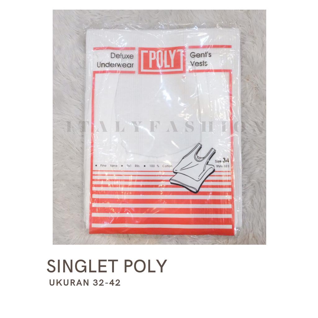 POLY Singlet Putih Pria Dewasa Original