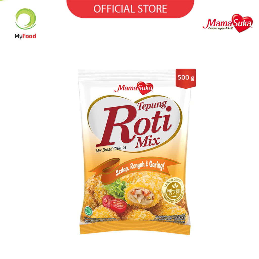 

⭐YAKUI MART⭐ MamaSuka Tepung Roti Mix 500g Tepung Panir Mix Putih Kuning Bread Crumbs