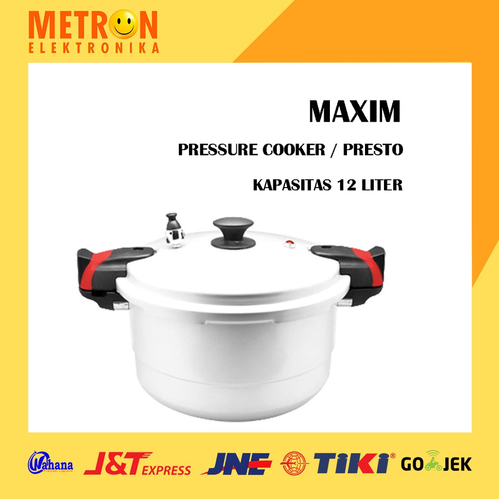 MAXIM PANCI PRESTO COOKER 12 LITER 30 CM / PRESSURE COOKER / MAXIM12LT