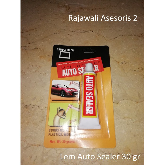 Lem Auto Sealer Unibond warna hitam net 30 gr