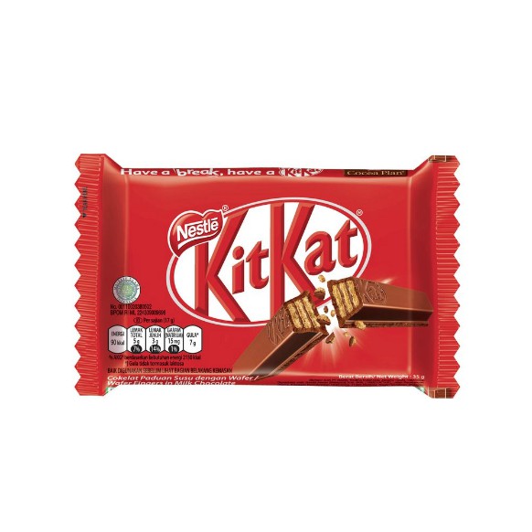 

KITKAT WAFER 4F / KIT KAT WAFER 4 35GR / COKLAT KITKAT WAFER