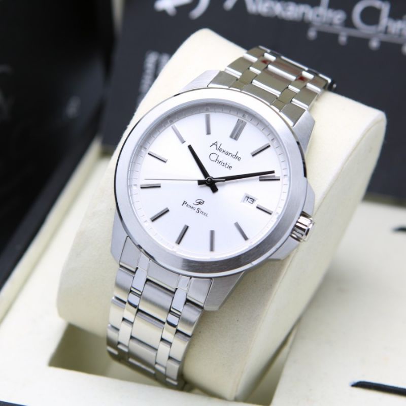 ALEXANDER CHRISTIE AC 1017 STAINLESS STEEL JAM TANGAN PRIA AC1017 ORIGINAL