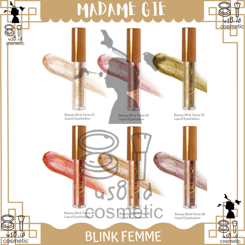 MADAME GIE Beauty Blink Fame Liquid Eyeshadow | madam gie eye shadow glitter cair